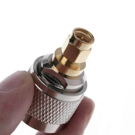 4-Piece RF Adapter Set for PL259 to SMA Connectors brass SMA-to-PL259 adapter for amateur radio antenna setups