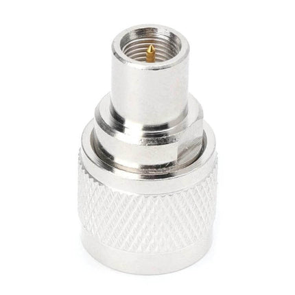 RF Coaxial Adapter with N Male to FME Connectors for Device Links - silver N male to FME coaxial adapter for antenna and lab connections