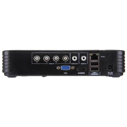 AHD Digital Video Recorder for Easy Remote Surveillance rear ports view with BNC, VGA, HDMI and Ethernet