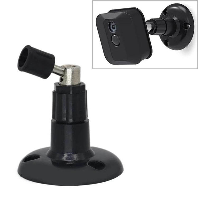 Wall Mounted Bracket for Video Cameras with Rotatable Design - black adjustable 360° mount for indoor/outdoor surveillance