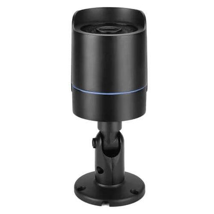 Bullet Outdoor Security Camera Kit with DVR and Night Vision - black bullet AHD camera with night vision and mounting bracket for outdoor surveillance