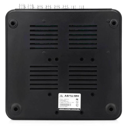 Compact 8-Channel Mini AHD DVR for Home Video Surveillance rear view showing ventilation and BNC ports