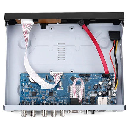 Versatile 8-Channel AHD DVR for Multi-Signal Security Monitoring internal circuit board and wiring view