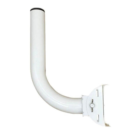 Adjustable Mounting Bracket for Outdoor Security Cameras white L-shaped wall mount for outdoor camera with rotatable joint, weather-resistant