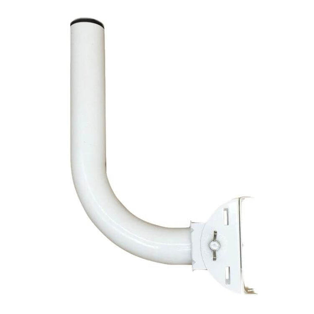 Adjustable Mounting Bracket for Outdoor Security Cameras white L-shaped wall mount for outdoor camera with rotatable joint, weather-resistant