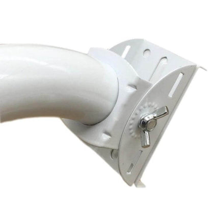 Adjustable Mounting Bracket for Outdoor Security Cameras white rotatable wall mount with wing nut for angle adjustment