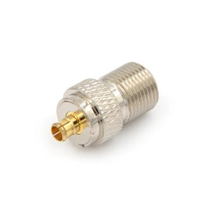 Straight F Female to MCX Male RF Coaxial Adapter, nickel-plated F female to gold-plated MCX male connector for antenna CCTV RF links