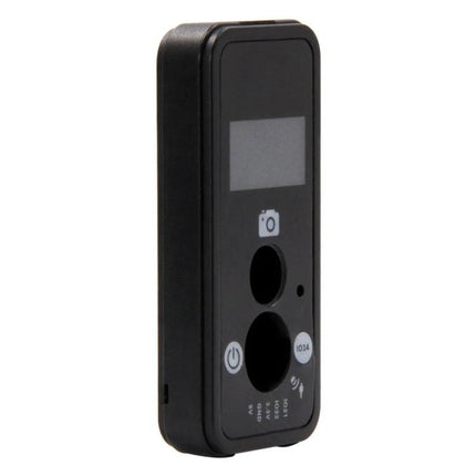TTGO Black PVC Protective Case for T-Camera Module showing front panel openings for display, lens and buttons, durable dust-resistant protective shell