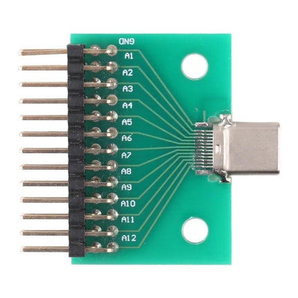 Professional USB Type C Male Test Board for Device Repair showing Type-C connector and pin header for technician diagnostics