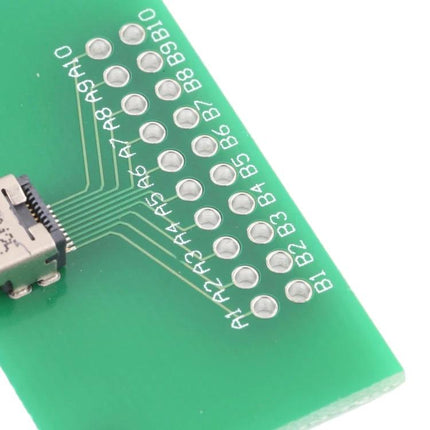 Micro HDMI Female Test Board for Device Repair Testing showing PCB pad connections and micro HDMI female connector for port diagnostics