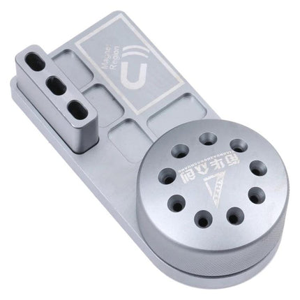 Magnetic Rotating Screwdriver Holder for Tool Organization - silver rotating magnetic organizer for screwdrivers and small parts