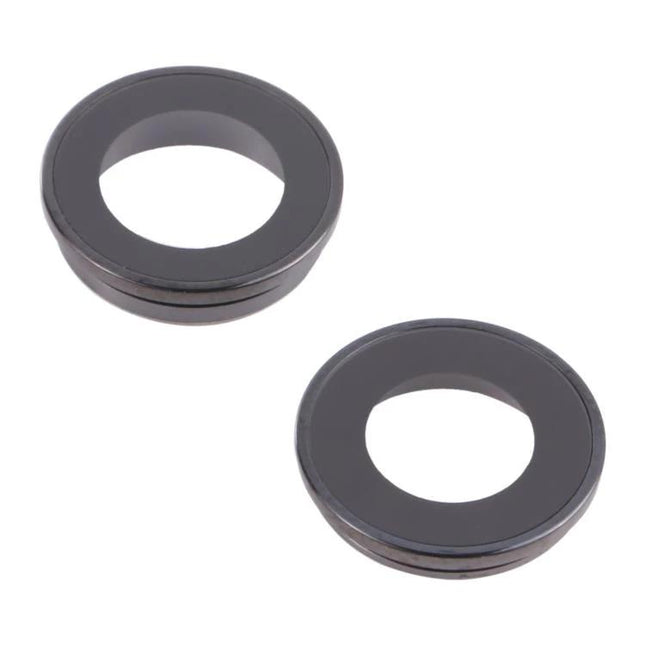 iPhone 13 Camera Lens Protector Ring for Everyday Use - black metal rear camera hoop replacement to prevent scratches and minor impacts