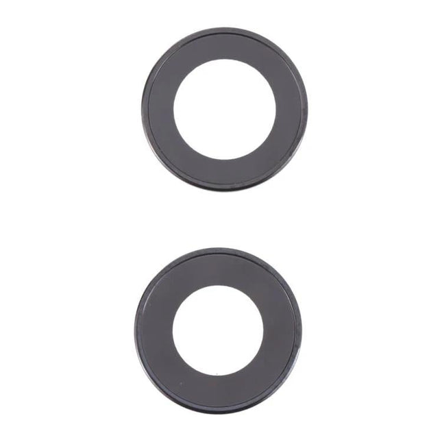 iPhone 13 Camera Lens Protector Ring for Everyday Use - black metal replacement rings to protect rear camera from scratches and impacts