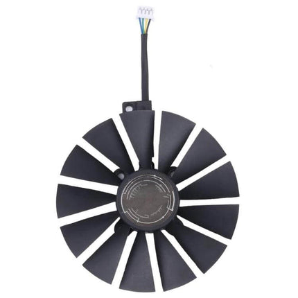Replacement Cooling Fan for Asus Strix RX470 Graphics Card - black 11-blade replacement fan with 4-pin connector for cooling and thermal repair