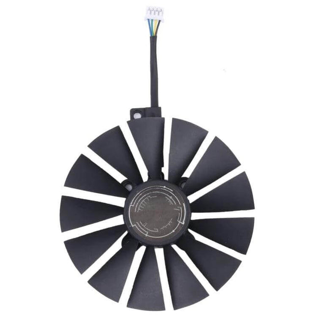 Replacement Cooling Fan for Asus Strix RX470 Graphics Card - black 11-blade replacement fan with 4-pin connector for cooling and thermal repair