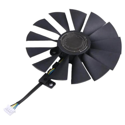 Replacement Cooling Fan for Asus Strix RX470 Graphics Card - black 11-blade replacement GPU fan with connector to prevent overheating