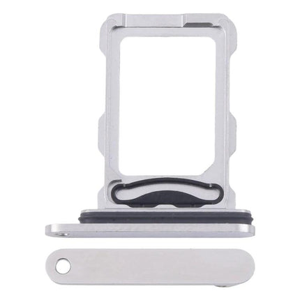 Replacement SIM Card Tray for iPhone 16 Pro Max Essentials - silver metal replacement tray and seal for easy SIM replacement