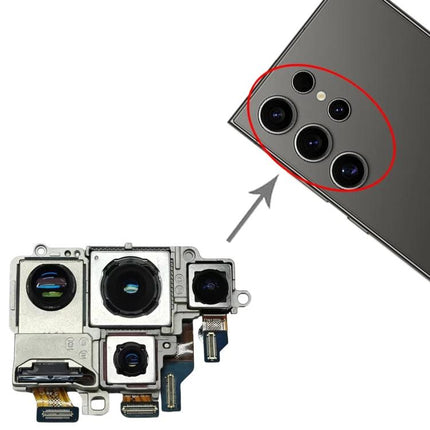Samsung Galaxy S24 Ultra Camera Set for Daily Repairs replacement quad camera module showing telephoto wide main periscope for lens repair