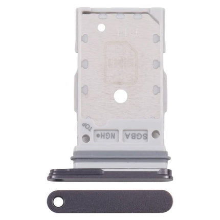 Samsung SIM Card Tray for Everyday Galaxy S24 FE Use - replacement SIM tray for Galaxy S24 FE SM-S721B, white and black, precise fit