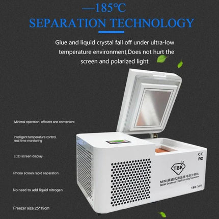 Efficient Professional Machine for Separating Smartphone Screens TBK-578 electric screen separator for straight and curved OLED panels