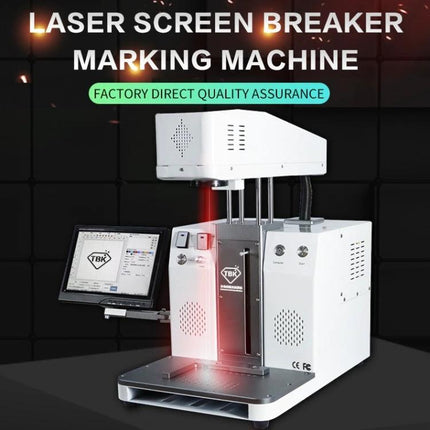 TBK Automatic Laser Marking Machine for Custom Engravings showcasing TBK-958C fiber laser marking metal and mobile case engraving