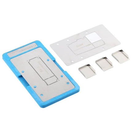 Kaisi Precision Reballing Stencil for iPhone 11 Mainboard Repair with magnetic base and precision plates