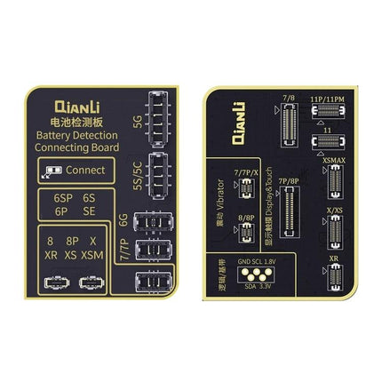 Qianli iCopy Plus Repair Tool for iPhone Screen Color Restoration - QianLi battery detection connecting board for iPhone models 6–11/XR/XS