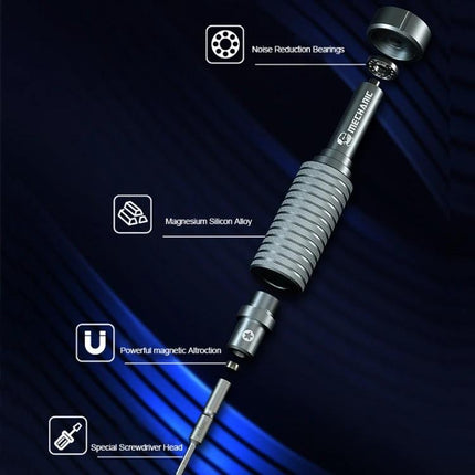 Mechanic Mortar Mini iShell Phillips 1.2mm Precision Screwdriver for Electronics - magnesium silicon alloy handle with noise reduction bearings