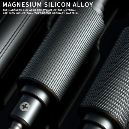 Mechanic Mortar Mini iShell Phillips 1.2mm Precision Screwdriver for Electronics — close-up of magnesium silicon alloy knurled handle and Phillips tip