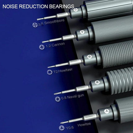 MECHANIC Mini Precision Screwdriver for Electronics Repair — set of noise-reduction handles with fine tips for smartphone and small-component repairs