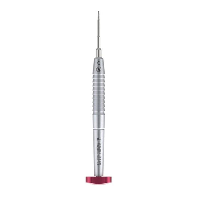 S2 Five Star Precision Screwdriver for Mobile Device Repair compact S2 steel precision driver with ridged grip and rotating red base