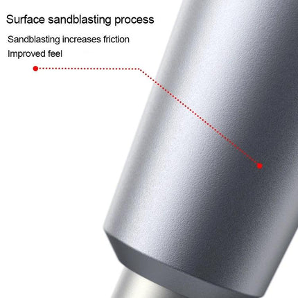 S2 Five Star Precision Screwdriver for Mobile Device Repair showing sandblasted S2 steel handle texture for improved grip and precision