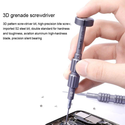 Qianli Torx Screwdriver for Smartphone and Gadget Repair being used to remove screws from a smartphone during repair