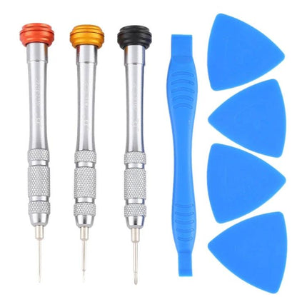 Professional 8-in-1 Repair Tool Set for Electronic Devices - precision screwdrivers and plastic pry picks for smartphone tablet laptop repairs