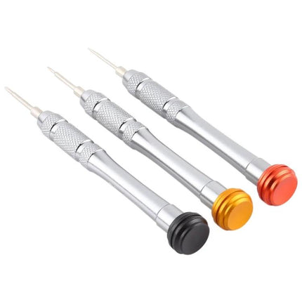 Professional 8-in-1 Repair Tool Set for Electronic Devices — three precision screwdrivers with colored caps for smartphone tablet laptop repairs