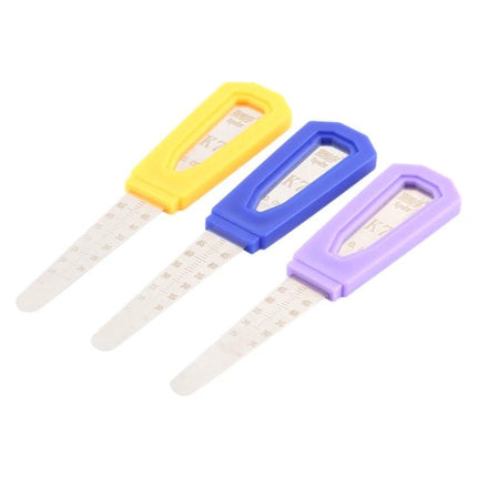 Spahr K7 Stainless Steel Ruler for Phone Repair Tool slim stainless steel ruler with colored plastic handles for precise phone and tablet measurement