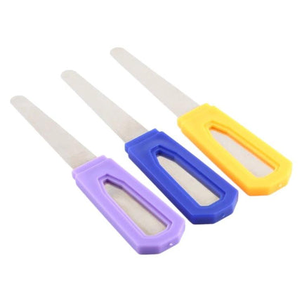 Spahr K7 Stainless Steel Ruler for Phone Repair Tool slim stainless ruler with colorful plastic handles for precision phone and electronics repair