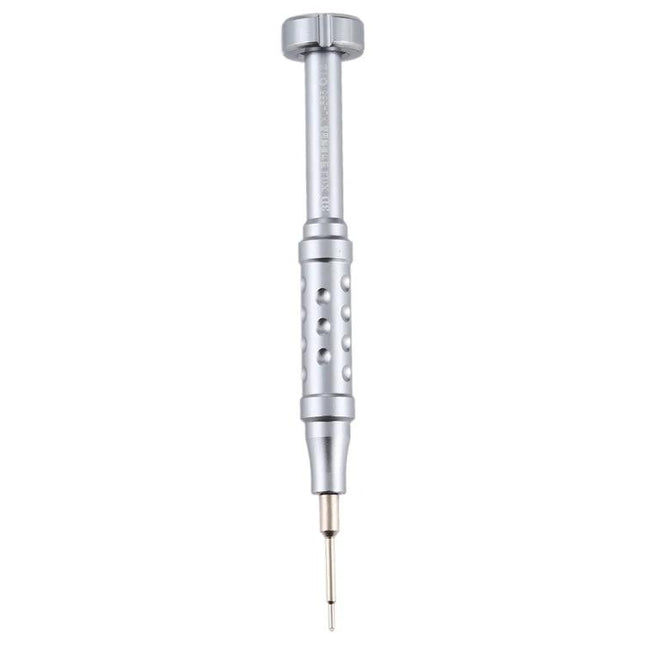 Non-Slip Torx T2 Screwdriver for Device and Toy Repair - compact silver precision screwdriver with textured non-slip grip for small electronics and toys