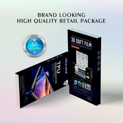 Anti-Blue Ray TPU Film Set for Screen Eye Protection, 50 Pieces - retail packaging showing two boxes and 50 pieces badge