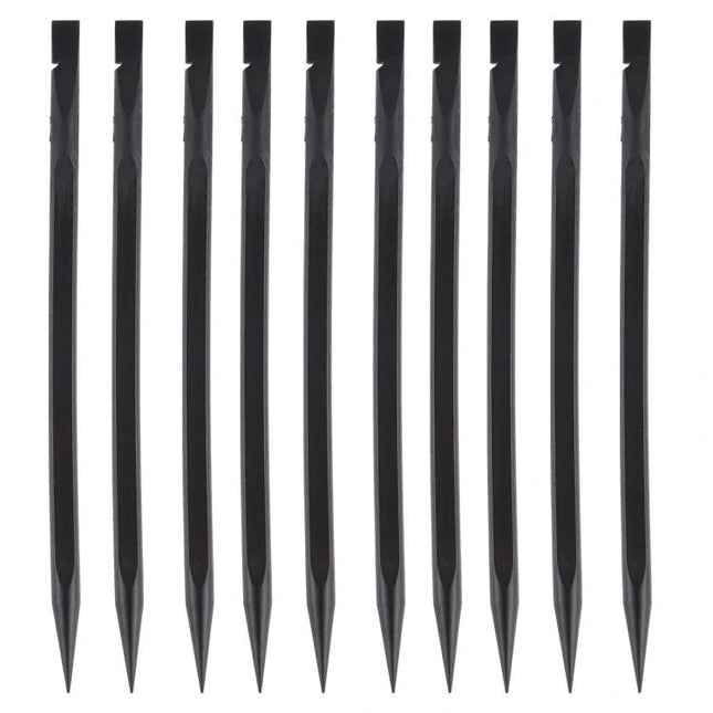 10-Piece Anti-Static Spudger Tools for Electronics Repair — set of slim black spudgers for prying connectors, wires, and components without static damage