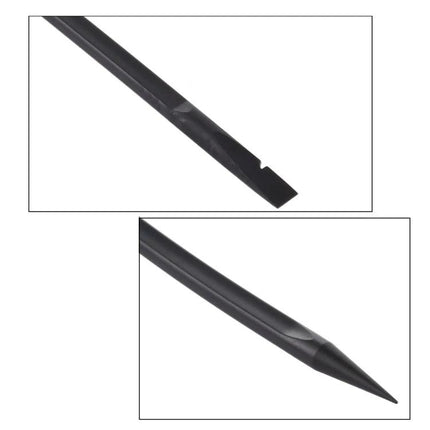 10-Piece Anti-Static Spudger Tools for Electronics Repair - close-up of black non-conductive flat and pointed spudger tips for smartphone and circuit board work