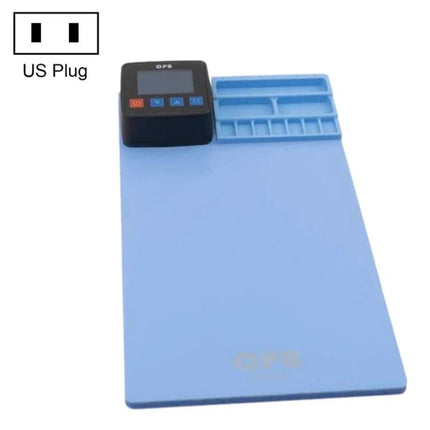 CPB Heating Pad for LCD Screen Repairs with US Plug blue silicone heating mat and digital controller for phone and tablet screen removal