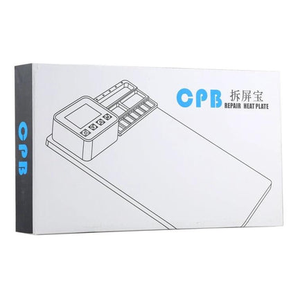 CPB Heating Pad for LCD Screen Repairs with US Plug – white box showing repair heat plate illustration and control unit