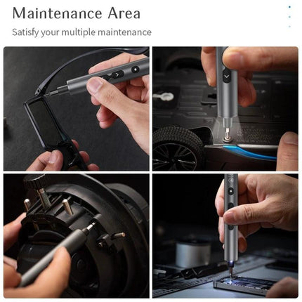 28-in-1 Precision Electric Screwdriver for Home Repairs used on furniture, gadgets, and tight spaces in electric and manual modes