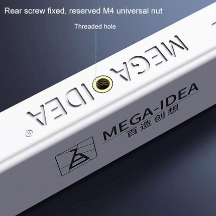 Green LED Dust Lamp for Detecting Phone Screen Dust and Cracks showing MEGA-IDEA branded bar with rear M4 threaded hole