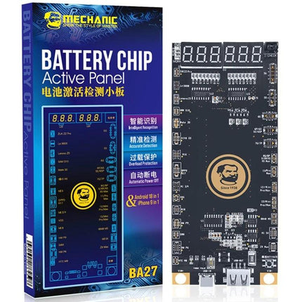 Mechanic BA27 Board for Smartphone Battery Activation - BA27 battery chip active panel with LED display and USB ports