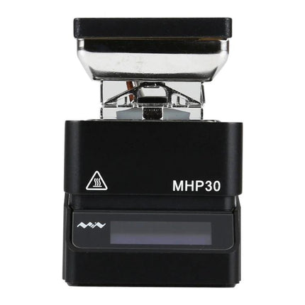 Miniware Portable Mini Hot Plate Preheater for Everyday Heating - compact black MHP30 hot plate preheater with digital display, 10cm travel size