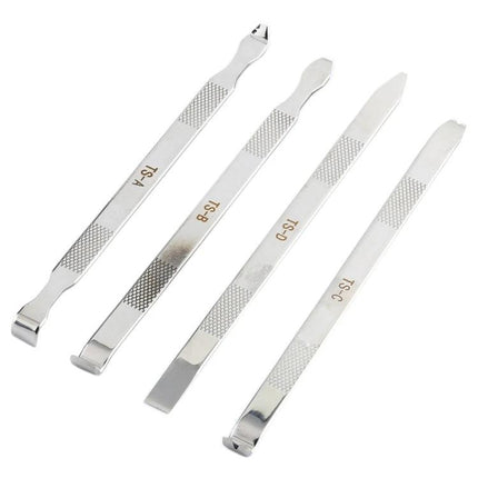 4 in 1 Multifunction Metal Crowbar Set for Device Repair - four stainless steel pry tools for phone and electronic screen disassembly