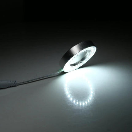 LED Ring Light for Everyday Microscope Observations providing even, shadow-free illumination for stereo microscope, insect and plant examination