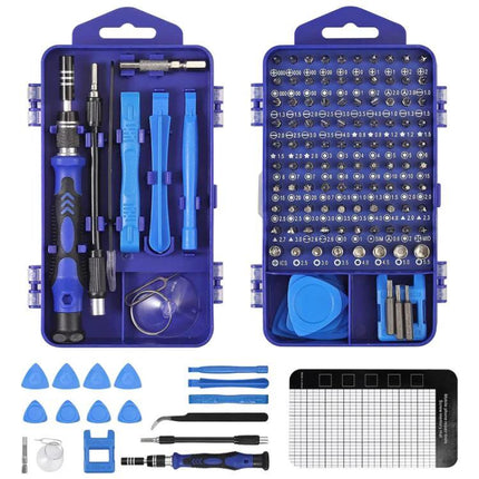 122-Piece Precision Magnetic Screwdriver Kit for Repairs